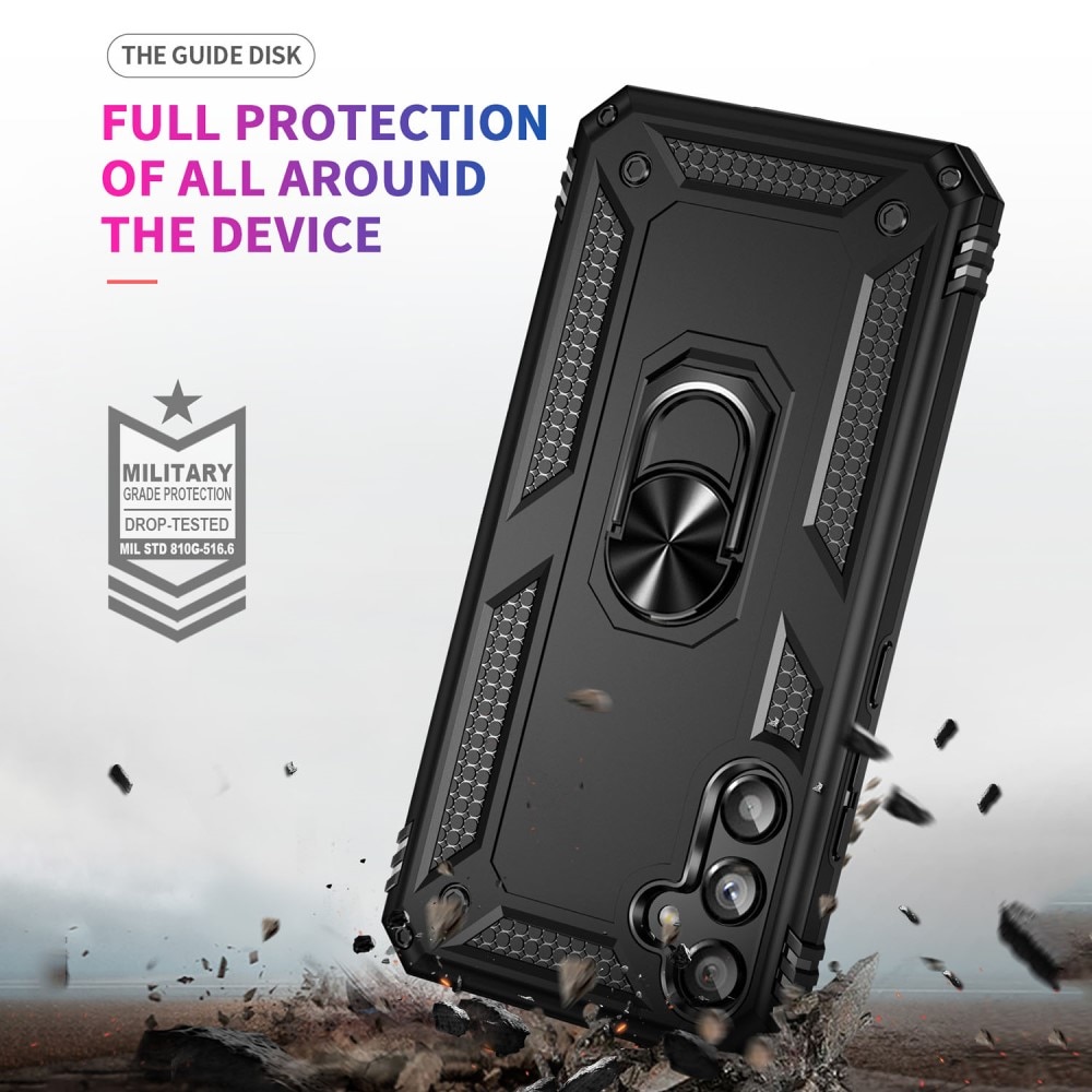 Samsung Galaxy A34 Hybrid Case Tech Ring Black