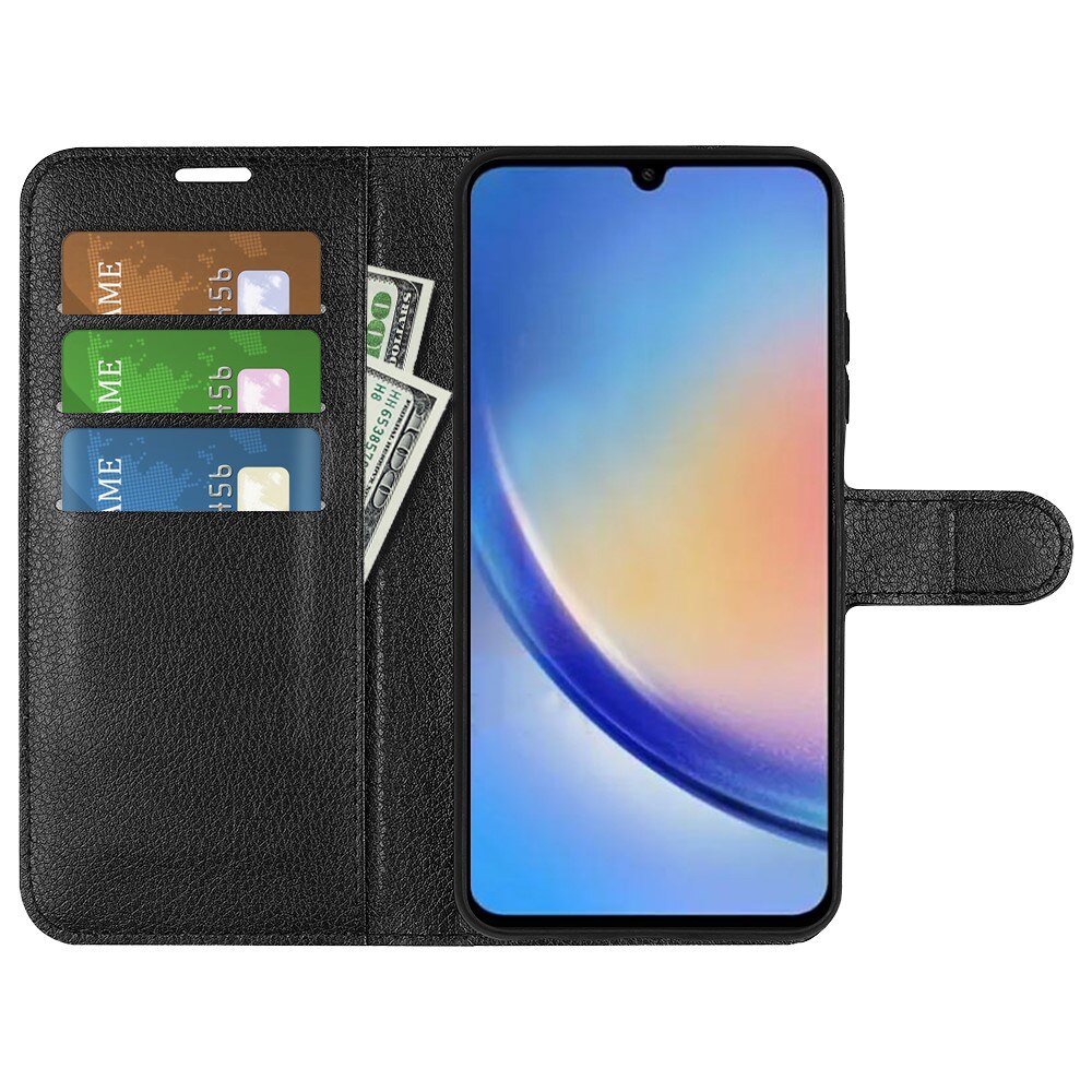 Samsung Galaxy A34 Wallet Book Cover Black