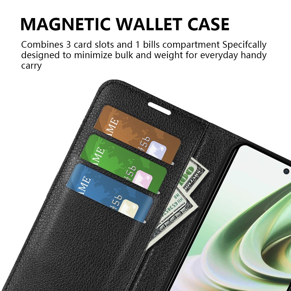 OnePlus Nord CE 3 Lite Wallet Book Cover Black