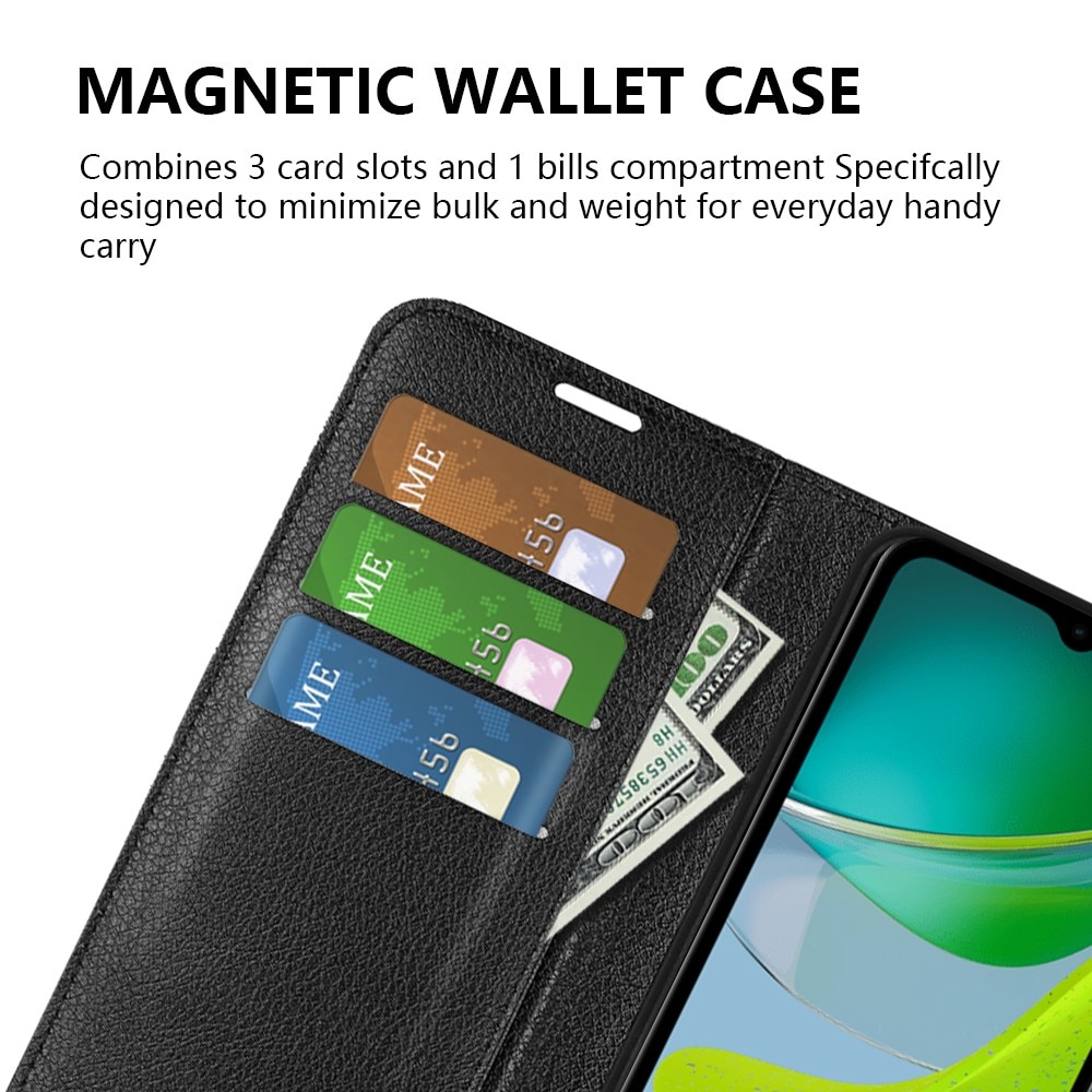 Motorola Moto E13 Wallet Book Cover Black