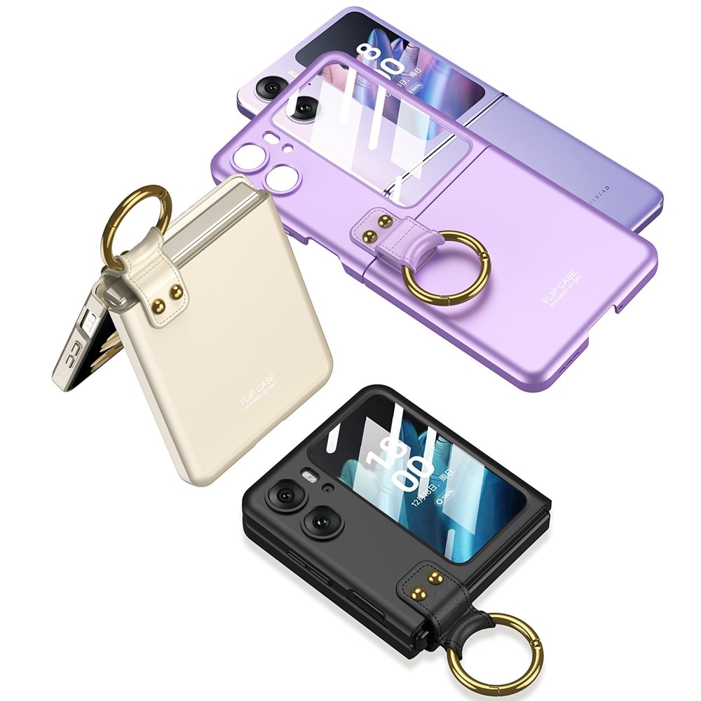 Oppo Find N2 Flip Case with ring holder Purple