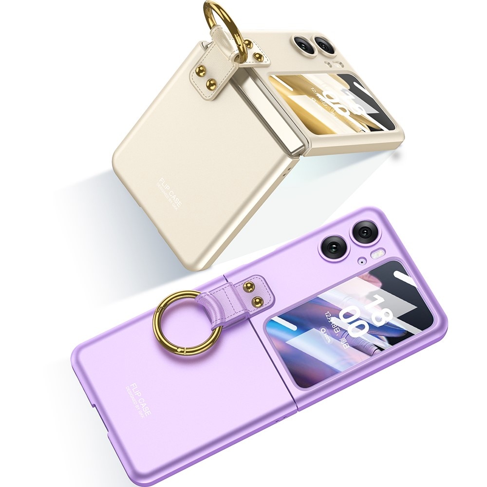 Oppo Find N2 Flip Case with ring holder Purple