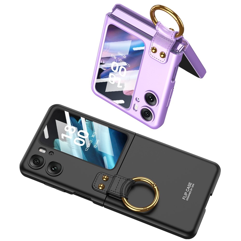 Oppo Find N2 Flip Case with ring holder Purple