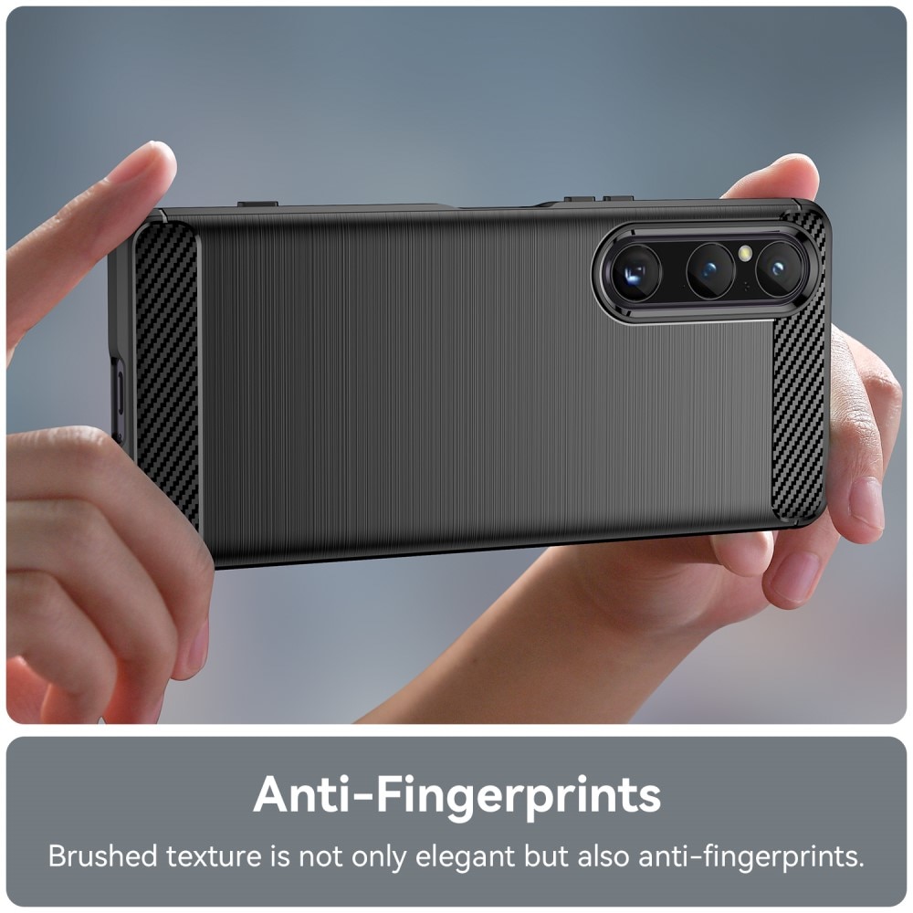Sony Xperia 1 V Brushed TPU Case Black