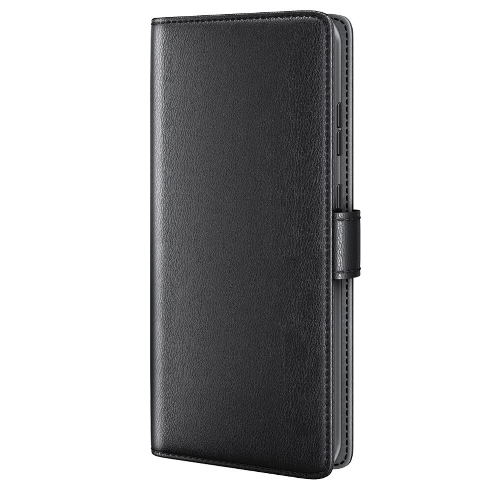 Sony Xperia 1 V Genuine Leather Wallet Case Black