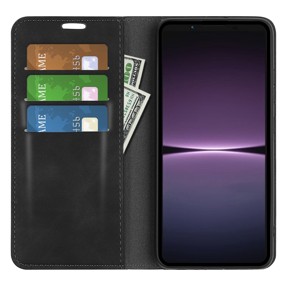 Sony Xperia 1 V Slim Wallet Case Black