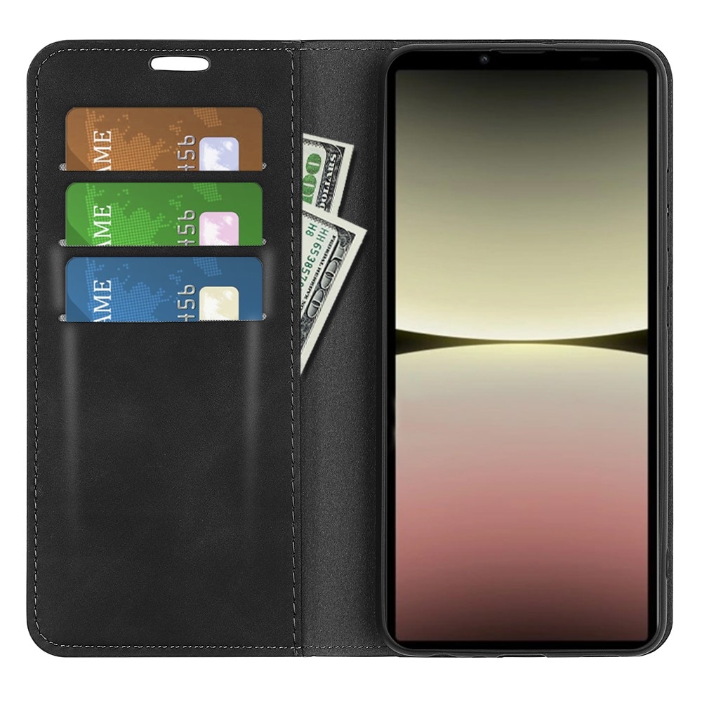 Sony Xperia 10 V Slim Wallet Case Black