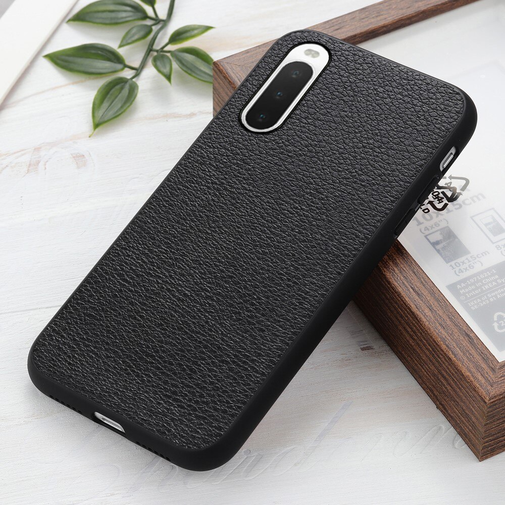 Genuine Leather Cover Sony Xperia 10 V Black