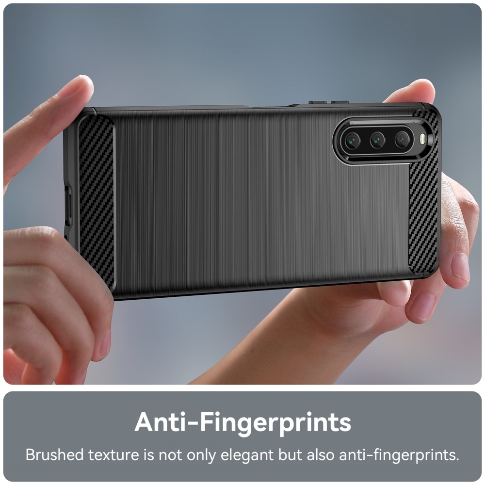 Sony Xperia 10 V Brushed TPU Case Black