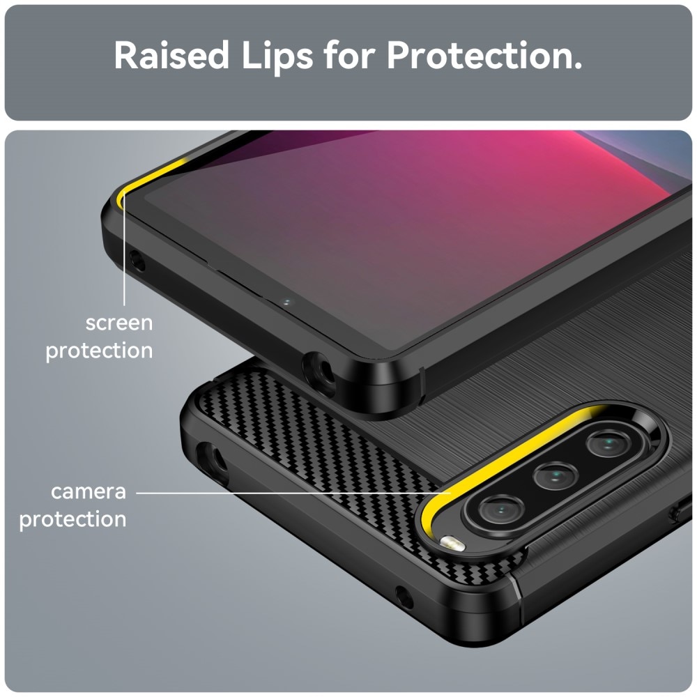 Sony Xperia 10 V Brushed TPU Case Black