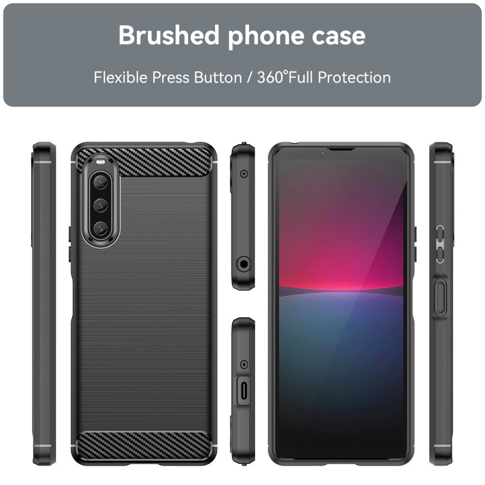 Sony Xperia 10 V Brushed TPU Case Black