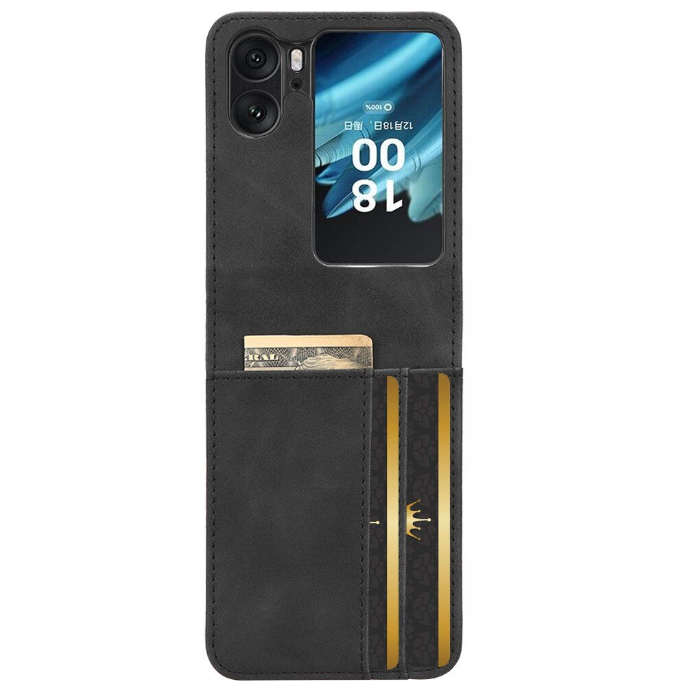 Oppo Find N2 Flip Slim Wallet Case Black