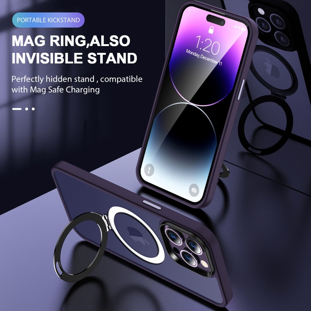 iPhone 14 Pro Max Hybrid Case MagSafe Ring Purple