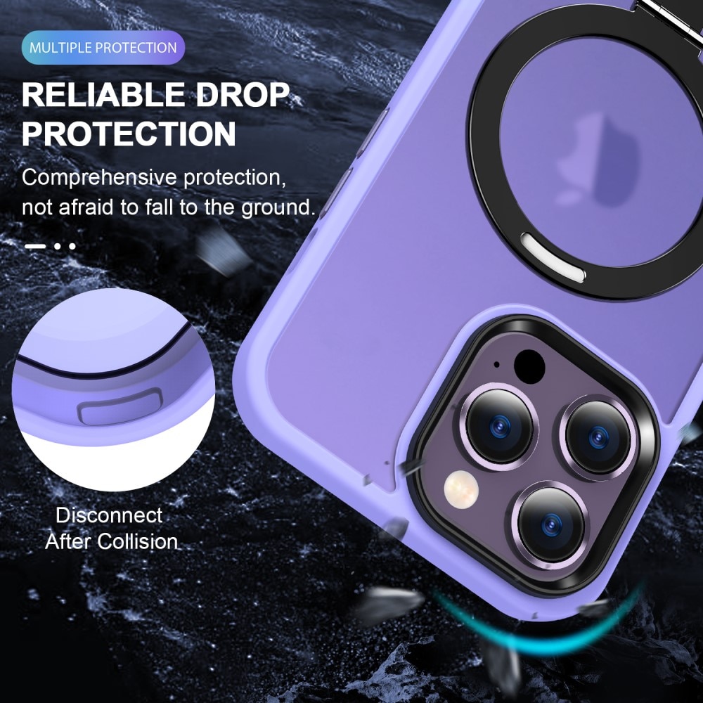iPhone 14 Pro Max Hybrid Case MagSafe Ring Purple