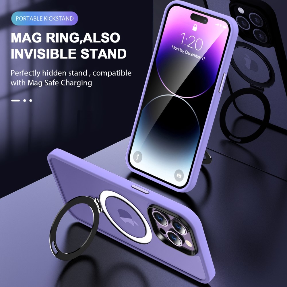 iPhone 14 Pro Max Hybrid Case MagSafe Ring Purple