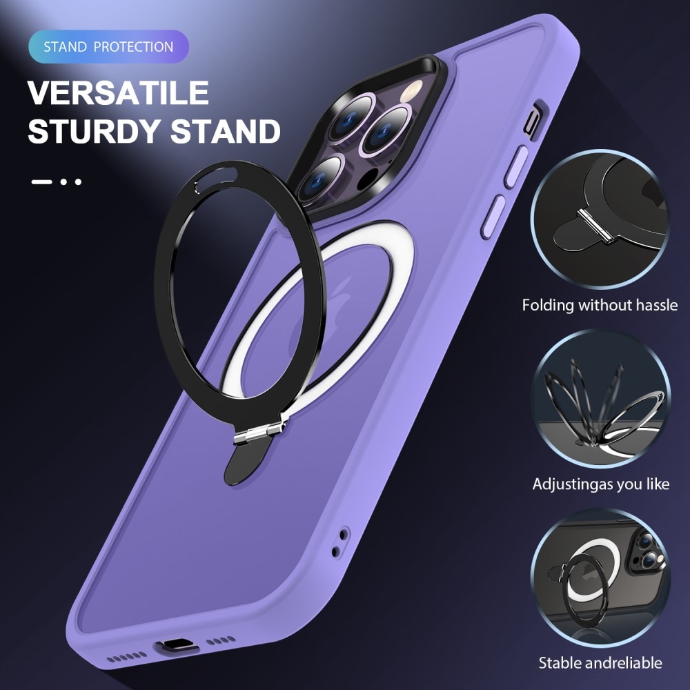 iPhone 14 Pro Max Hybrid Case MagSafe Ring Purple