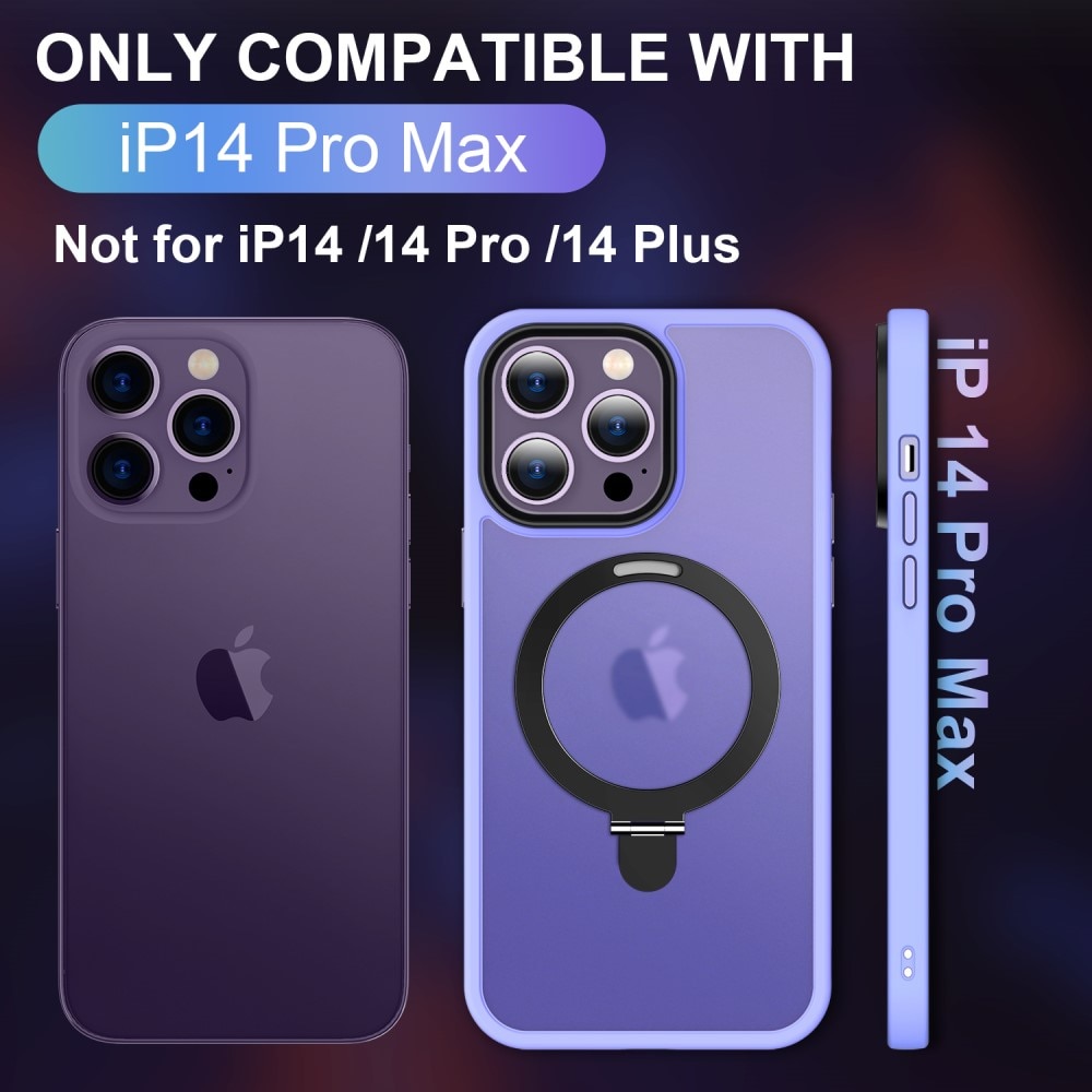 iPhone 14 Pro Max Hybrid Case MagSafe Ring Purple