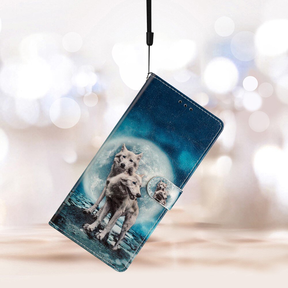 Google Pixel 6a Wallet Book Cover Wolves