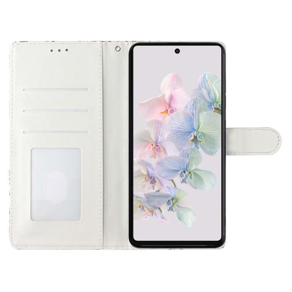 Google Pixel 6a Wallet Book Cover Blue Butterflies