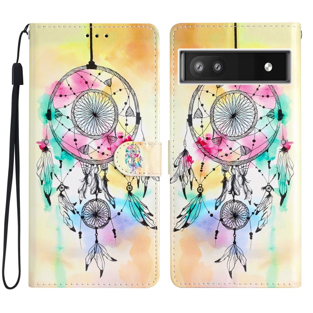 Google Pixel 6a Wallet Book Cover Dream Catcher