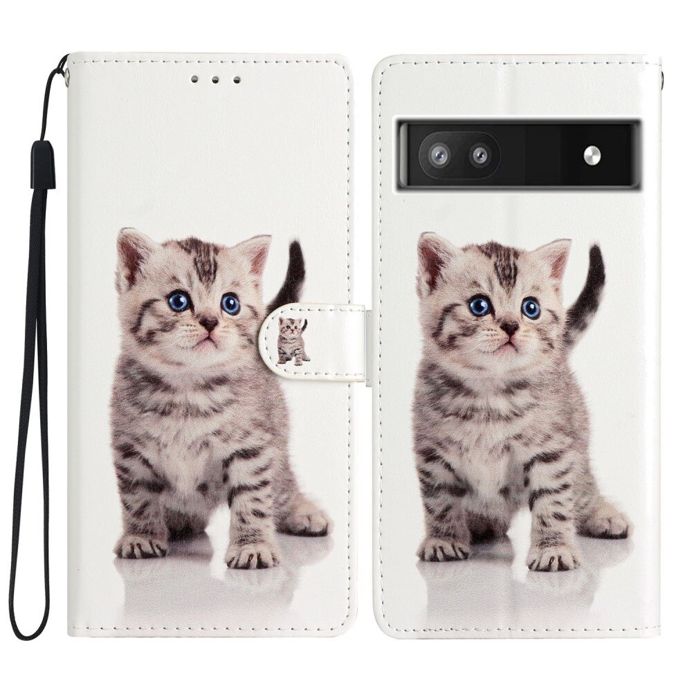 Google Pixel 6a Wallet Book Cover Kitten