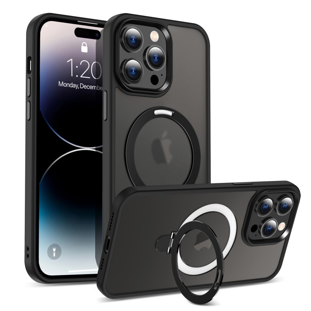 iPhone 14 Pro Hybrid Case MagSafe Ring Black