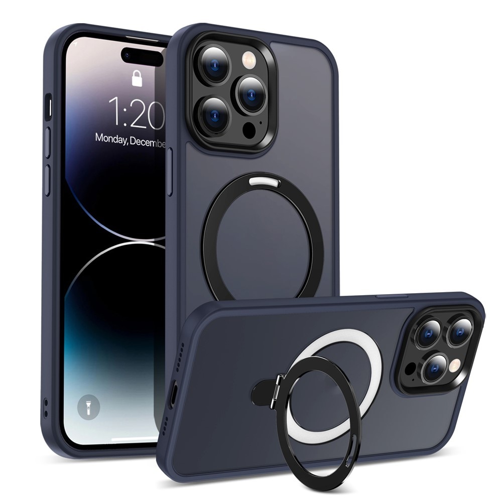 iPhone 15 Pro Max Hybrid Case Magnetic Ring Blue