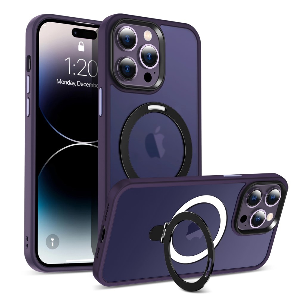 iPhone 14 Pro Hybrid Case MagSafe Ring Purple