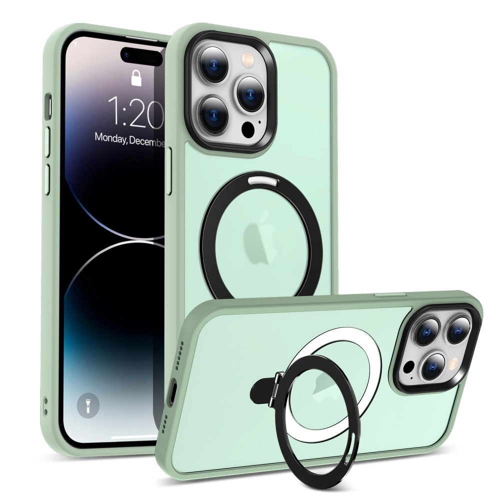 iPhone 15 Pro Hybrid Case MagSafe Ring Light Green