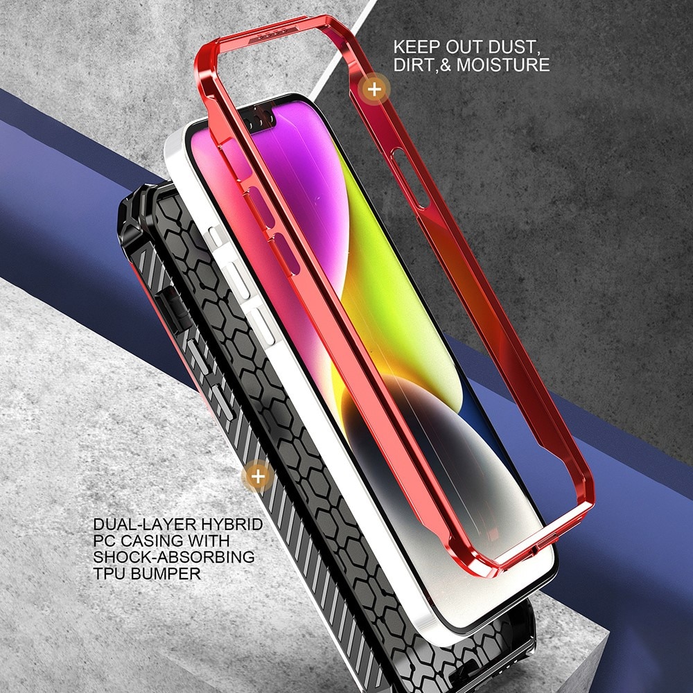 iPhone 13 Hybrid Case Tech MagSafe Ring Purple