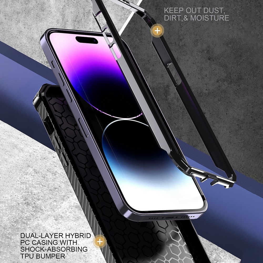 iPhone 13 Pro Hybrid Case Tech MagSafe Ring Black