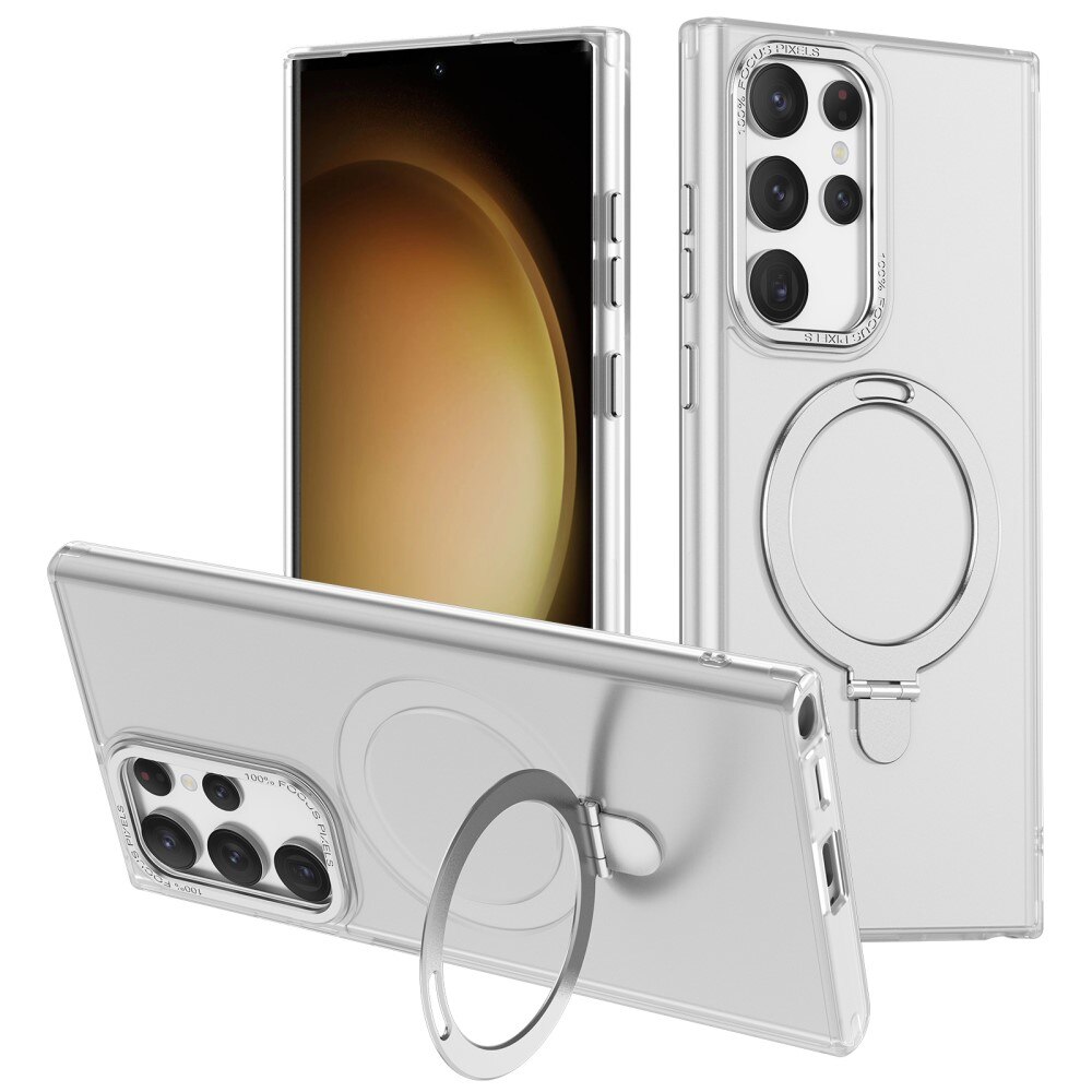 Samsung Galaxy S23 Ultra Hybrid Case MagSafe Ring Transparent