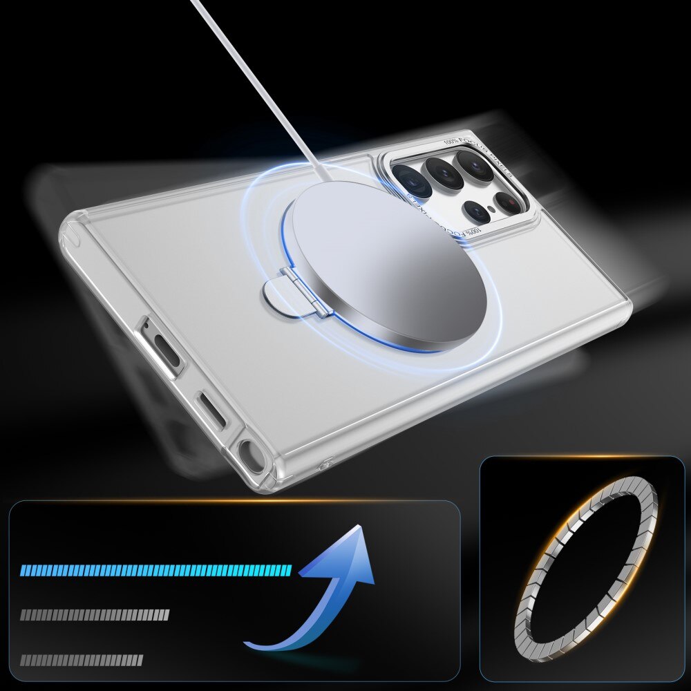Samsung Galaxy S23 Ultra Hybrid Case MagSafe Ring Blue