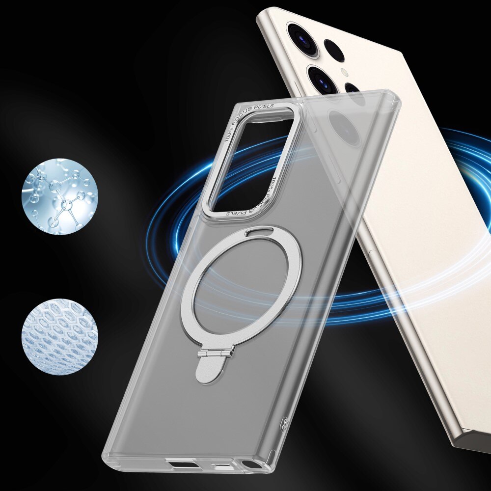 Samsung Galaxy S23 Ultra Hybrid Case MagSafe Ring Blue