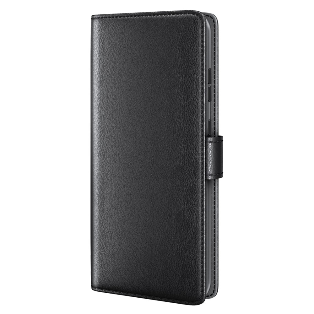 Nokia G22 Genuine Leather Wallet Case Black