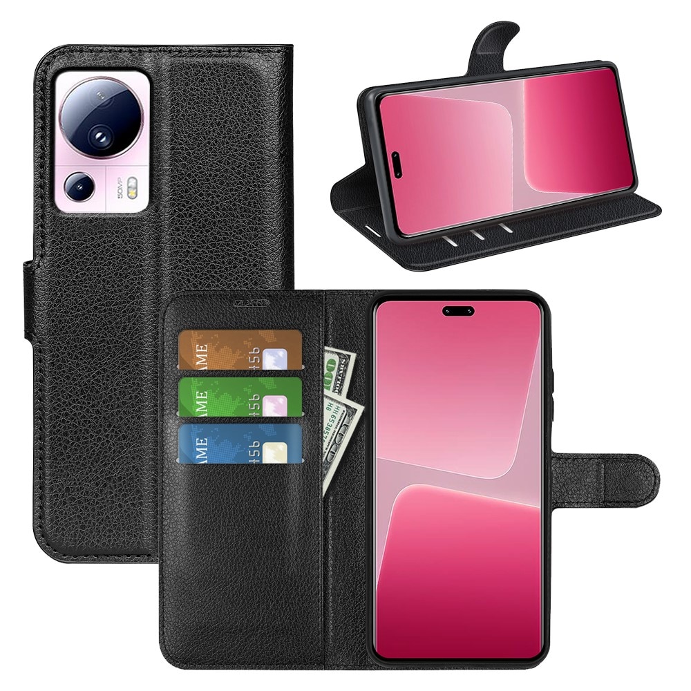 Xiaomi 13 Lite Wallet Book Cover Black