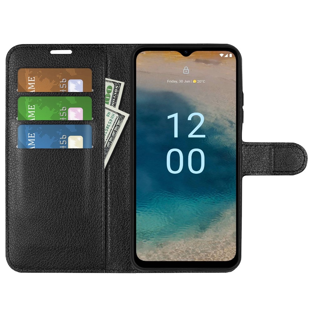 Nokia G22 Wallet Book Cover Black