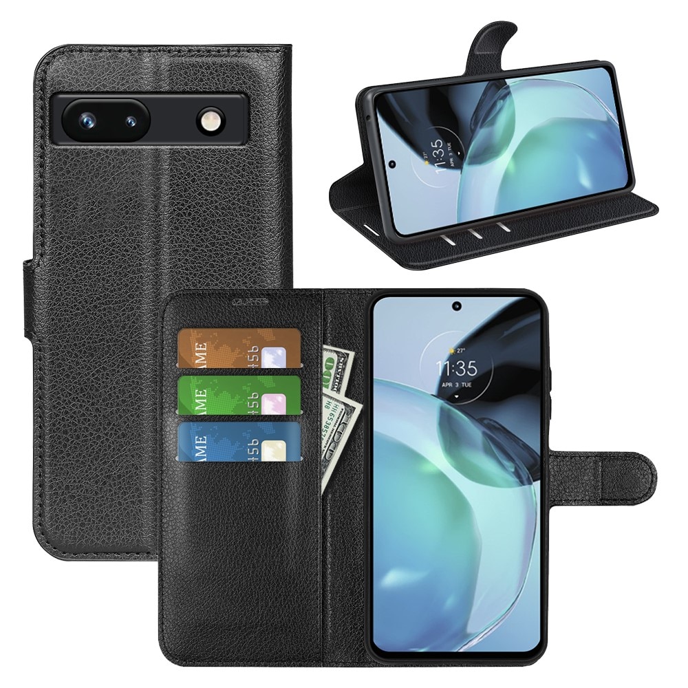 Google Pixel 7a Wallet Book Cover Black