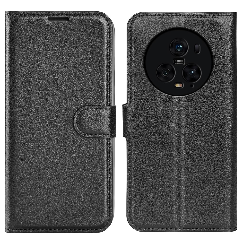 Honor Magic5 Pro Wallet Book Cover Black