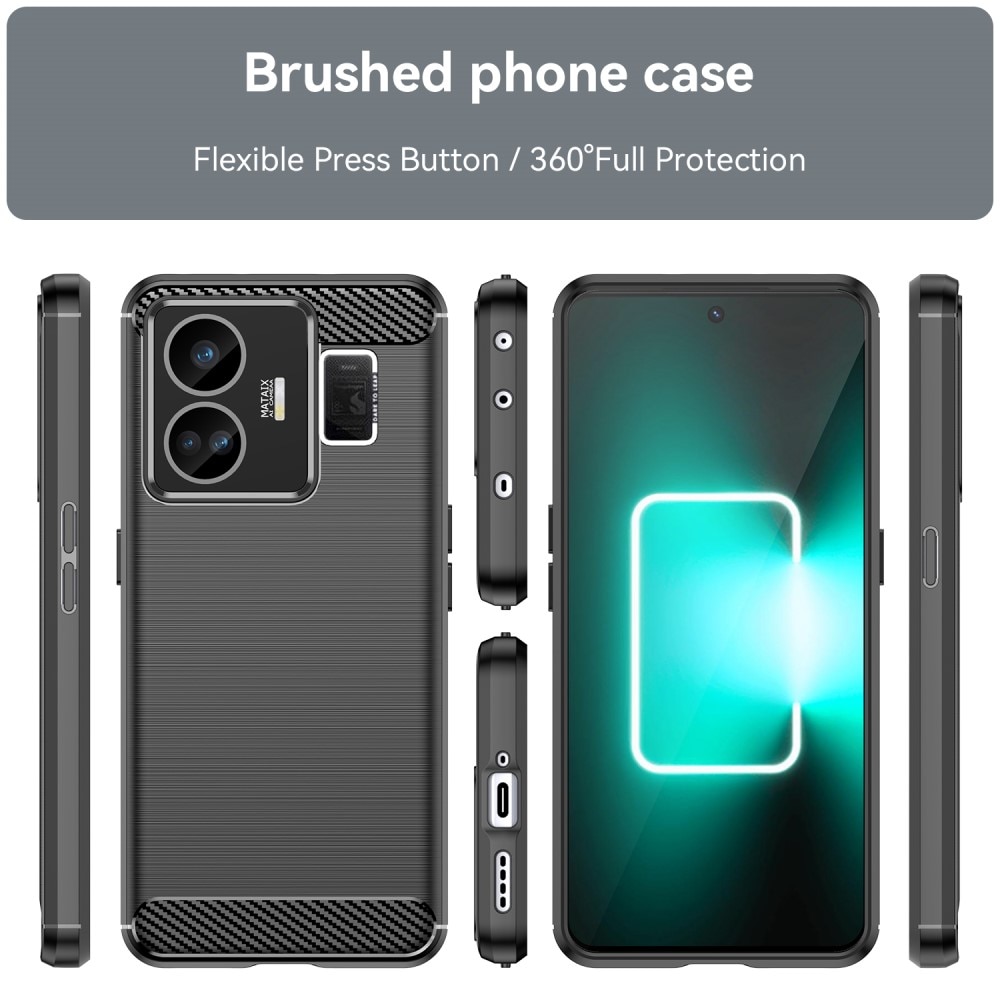 Realme GT3 Brushed TPU Case Black