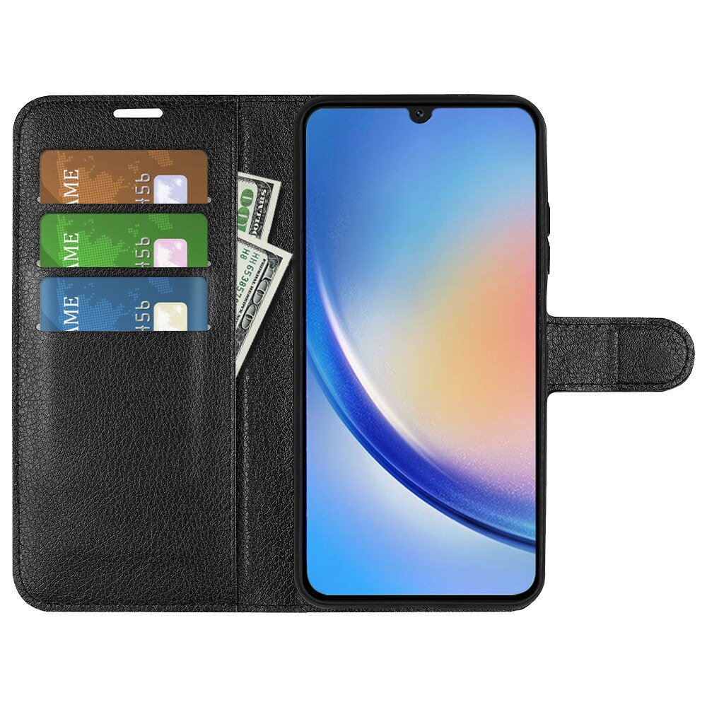 Samsung Galaxy A24 Wallet Book Cover Black