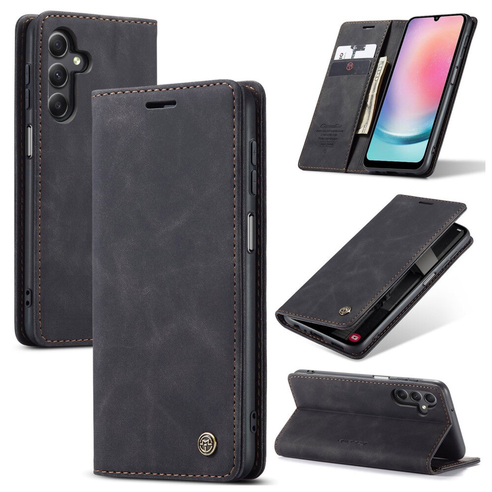 Samsung Galaxy A24 Slim Wallet Case Black