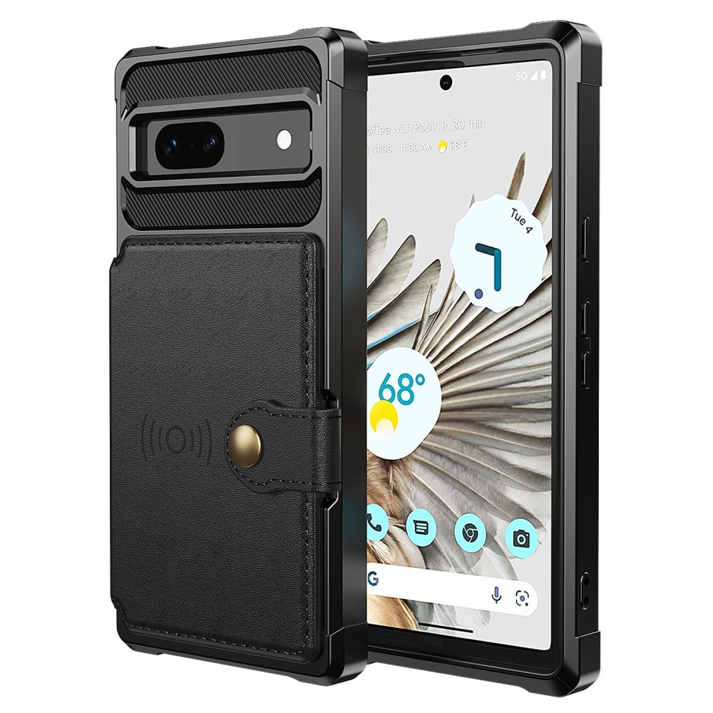 Google Pixel 7a Tough Multi-slot Case Black