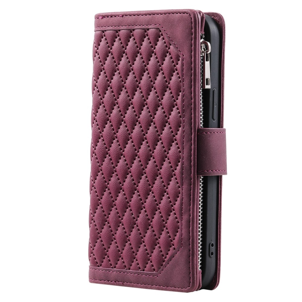 Samsung Galaxy A54 Wallet/Purse Quilted Red