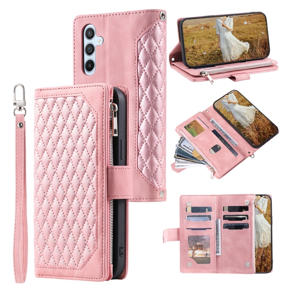 Samsung Galaxy A14 Wallet/Purse Quilted Pink