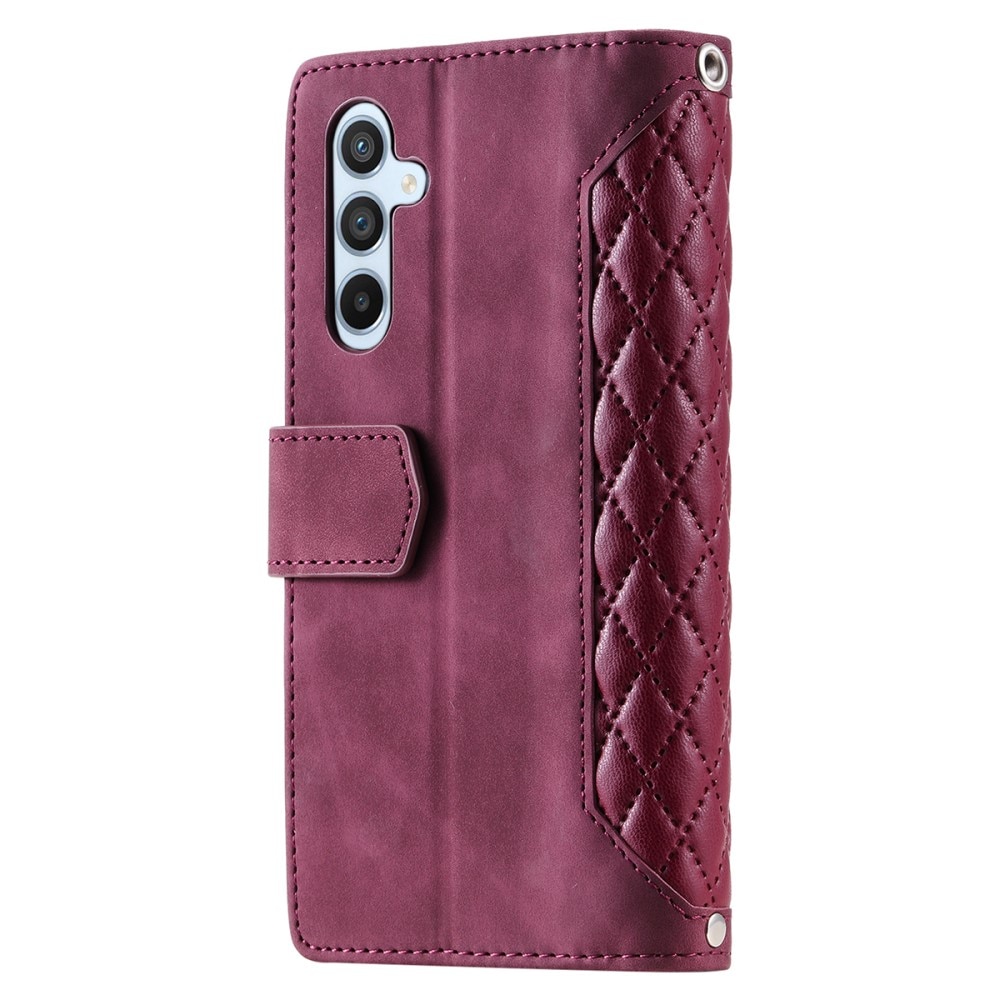 Samsung Galaxy A14 Wallet/Purse Quilted Red