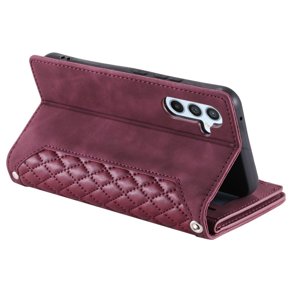 Samsung Galaxy A14 Wallet/Purse Quilted Red