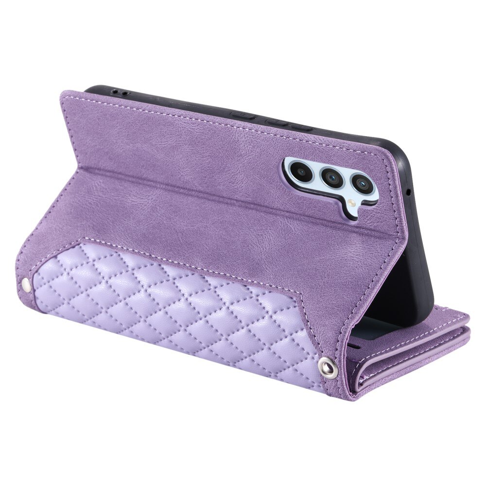 Samsung Galaxy A14 Wallet/Purse Quilted Purple