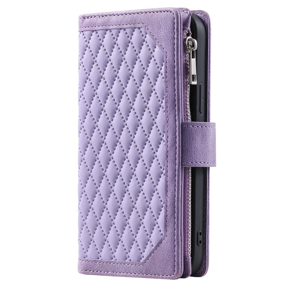 Samsung Galaxy A14 Wallet/Purse Quilted Purple