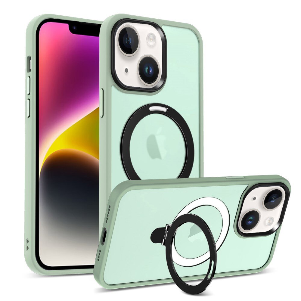 iPhone 13 Hybrid Case Magnetic Ring Green
